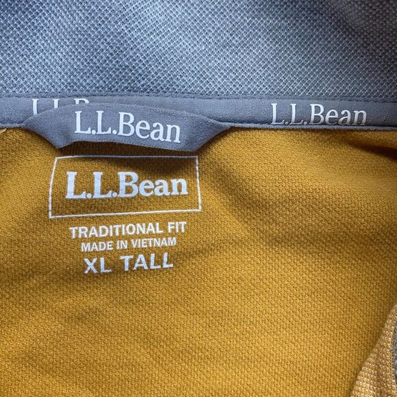 L.L. Bean Men’s 1/4 Zip Pullover Casual Sweater Size XL  Tall Cotton,Long Sleeve - Picture 3 of 11